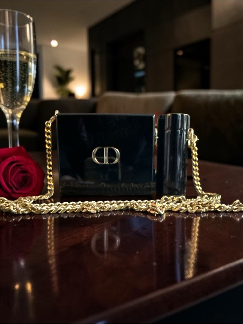 Dior Rouge Dior Minaudiere Limited Edition Clutch & Lipstick Holder NWOT